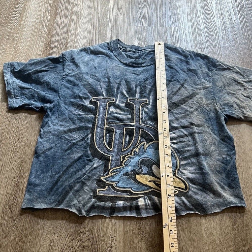 University Of Delaware The Mountain Women’s Medium Lightweight Blue White Crop - Picture 2 of 6